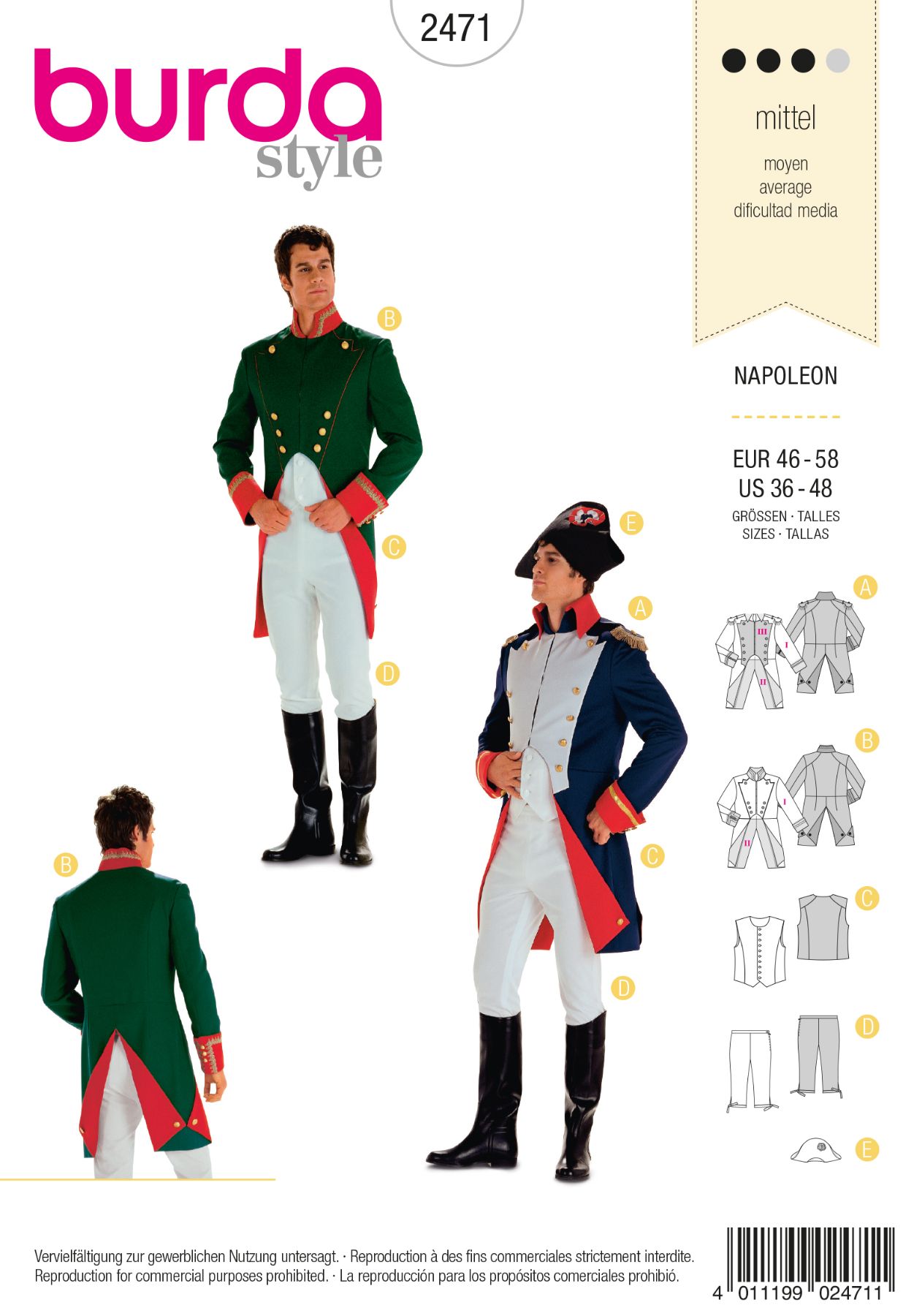 Burda Couture 2471 - Napoleon
