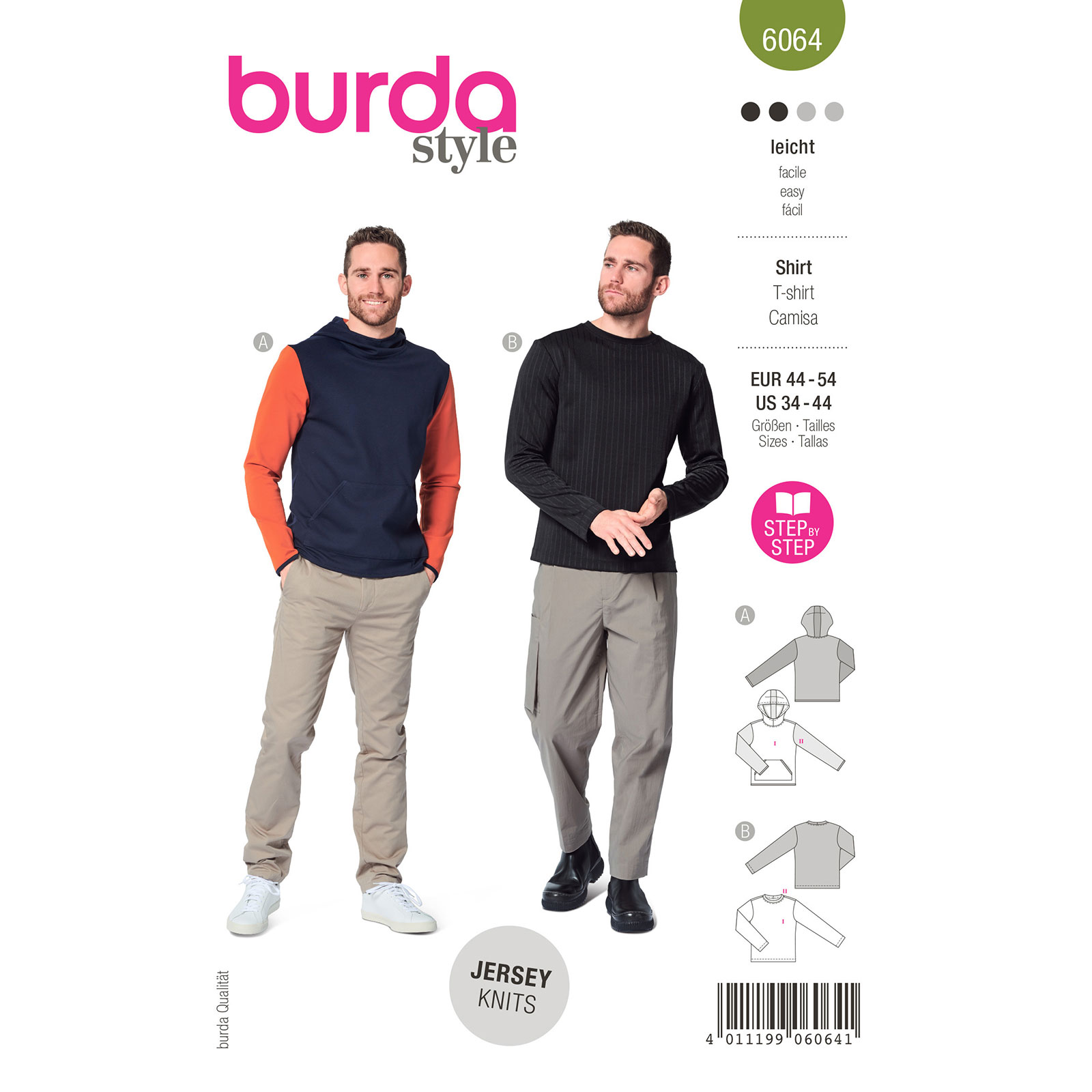 Burda Groen 6064 - Shirt in Variaties