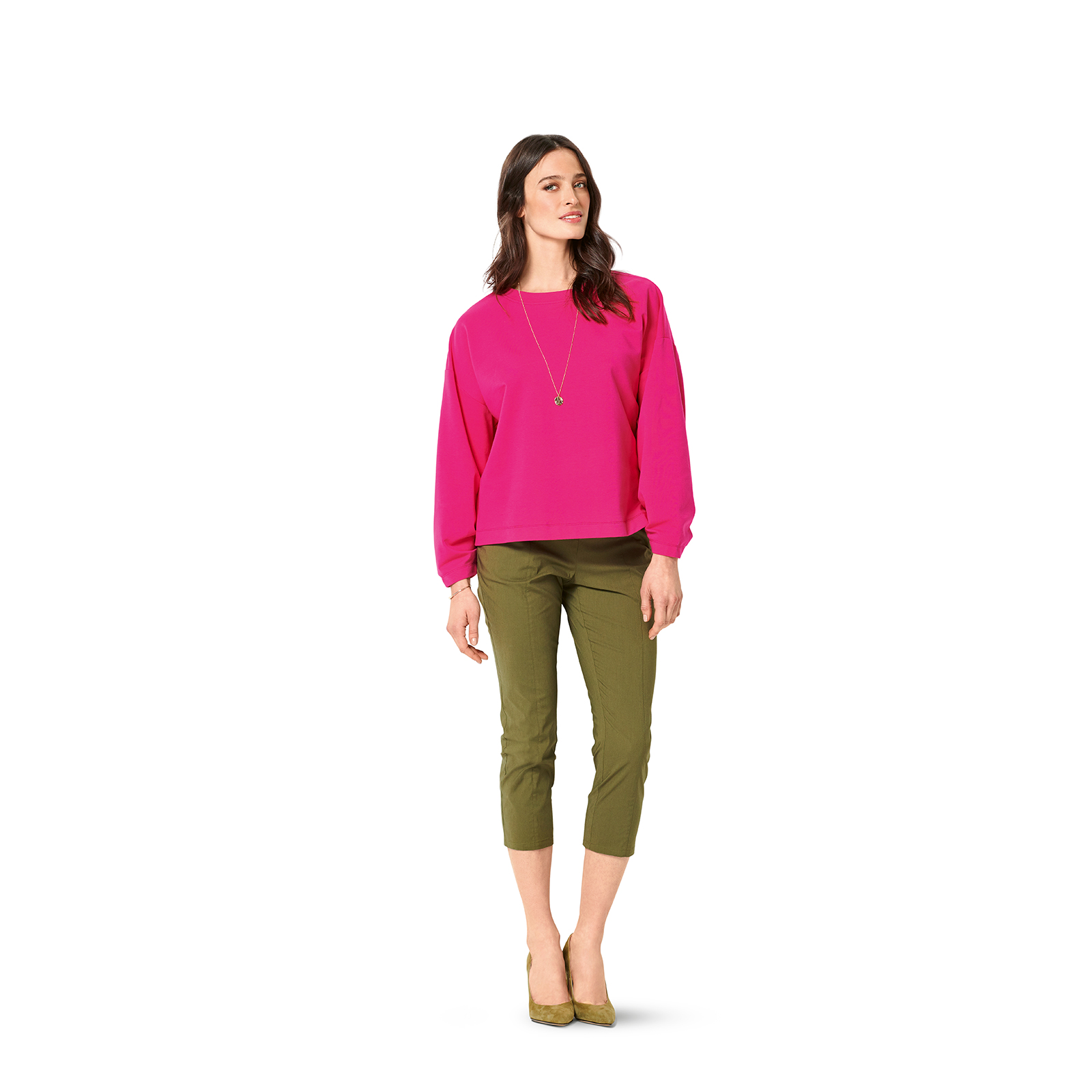 Burda Groen 6296 - Sweater in Variaties