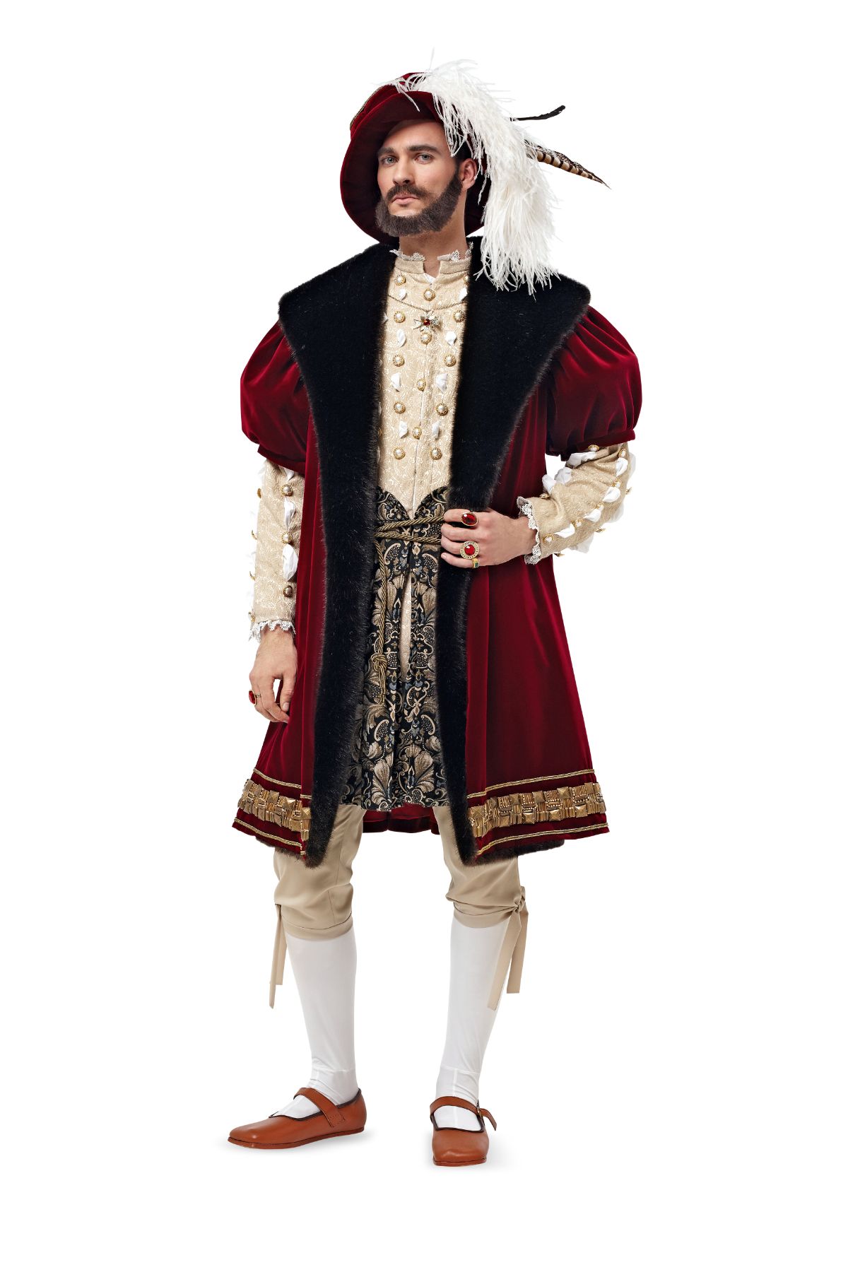 Burda Geel 6887 - Kostuum Engelse Renaissance