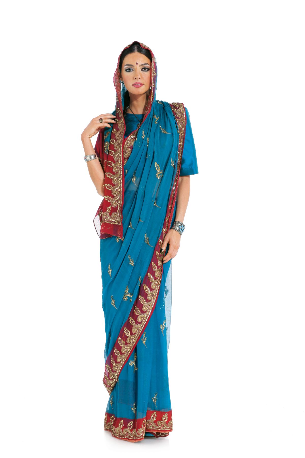 Burda Geel 7701 - Indisch kostuum in variaties