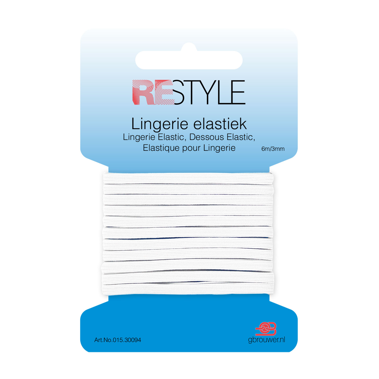REStyle Lingerie Elastiek 3mm 6m Wit-009