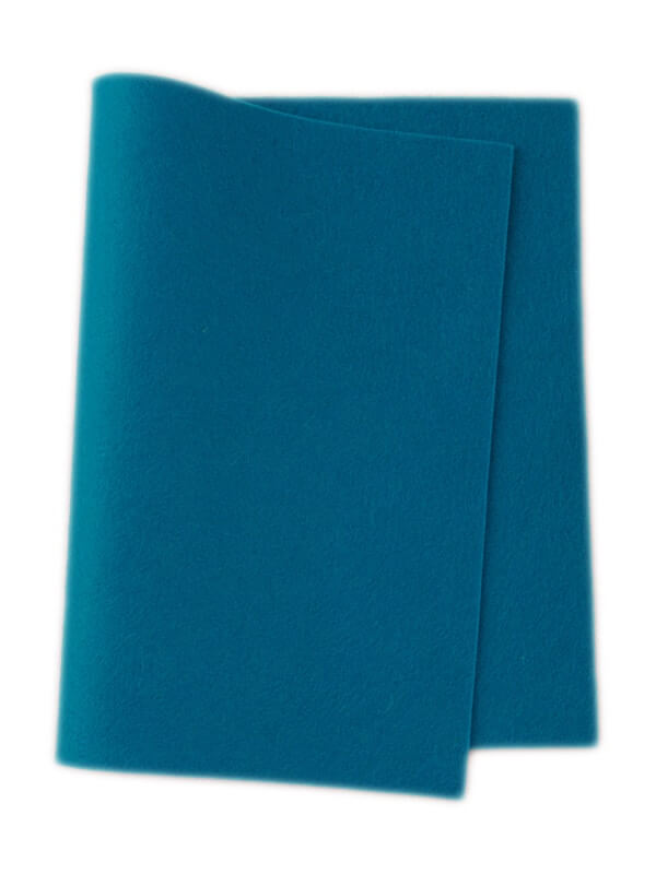 True Vilt 100% Wol 20x30cm D.Turquoise