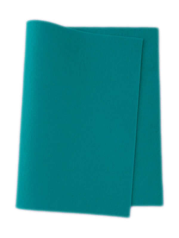 True Vilt 100% Wol 20x30cm Turquoise
