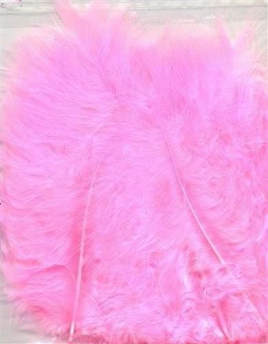 15st Marabou Veertjes Licht Roze